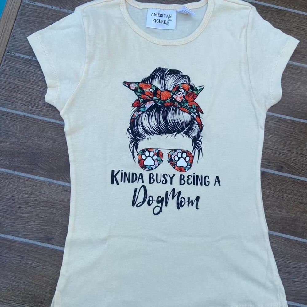 Dog mom American Figure T-Shirt